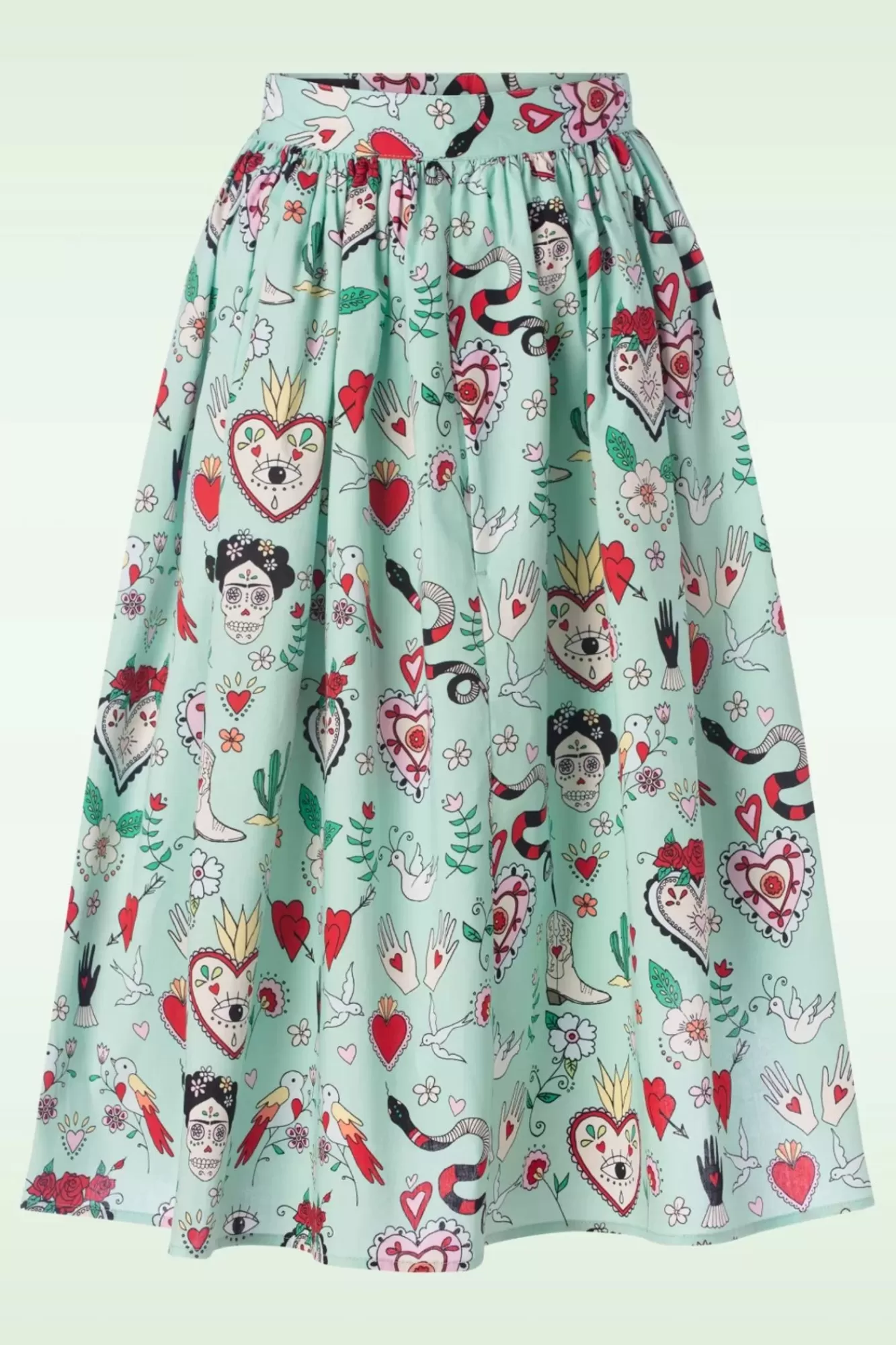 Bunny Tijuana Swing Rok In Mintgroen | Vrouwen Rokken