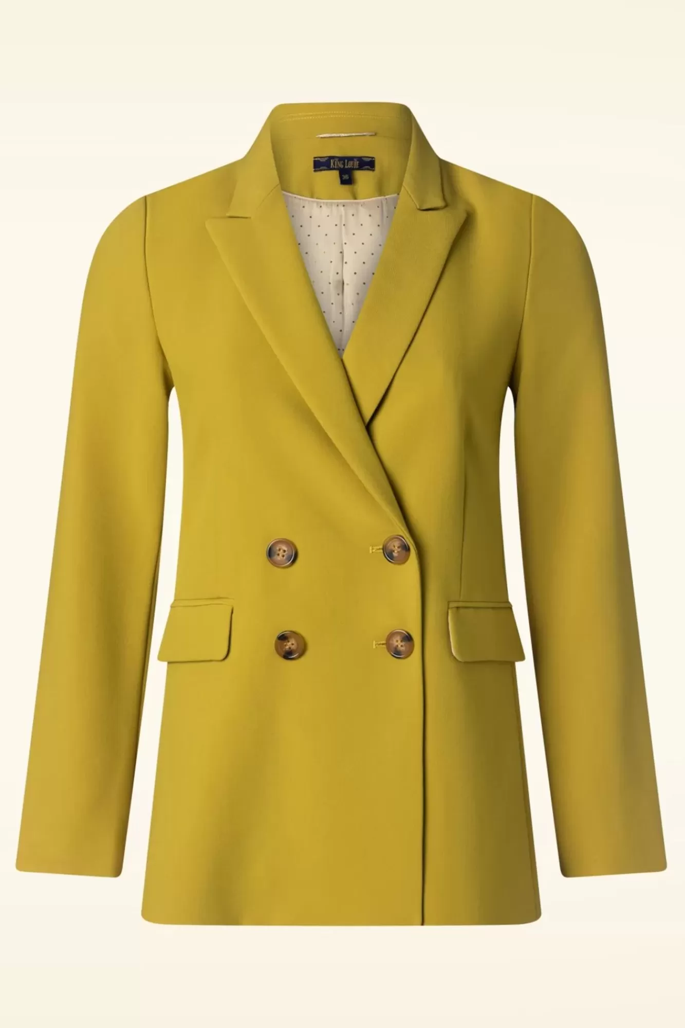 King Louie Tina Simonet Blazer In Sulphur Geel | Vrouwen Jassen