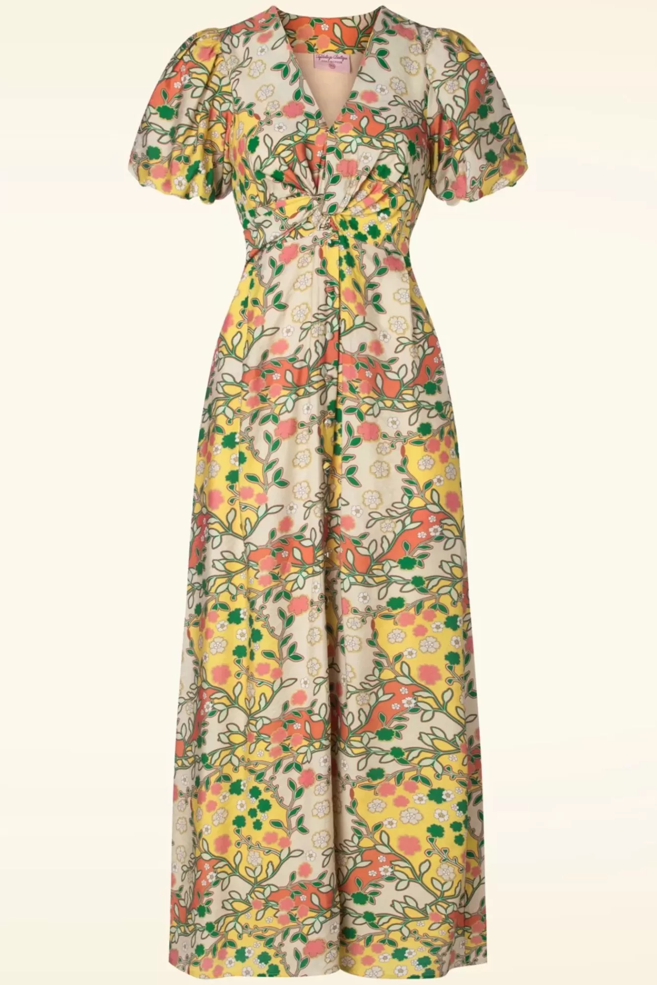 Topvintage Boutique Collection Topvintage Exclusive ~ Phoebe Maxi Jurk In Multi | Vrouwen Plus Size Jurken