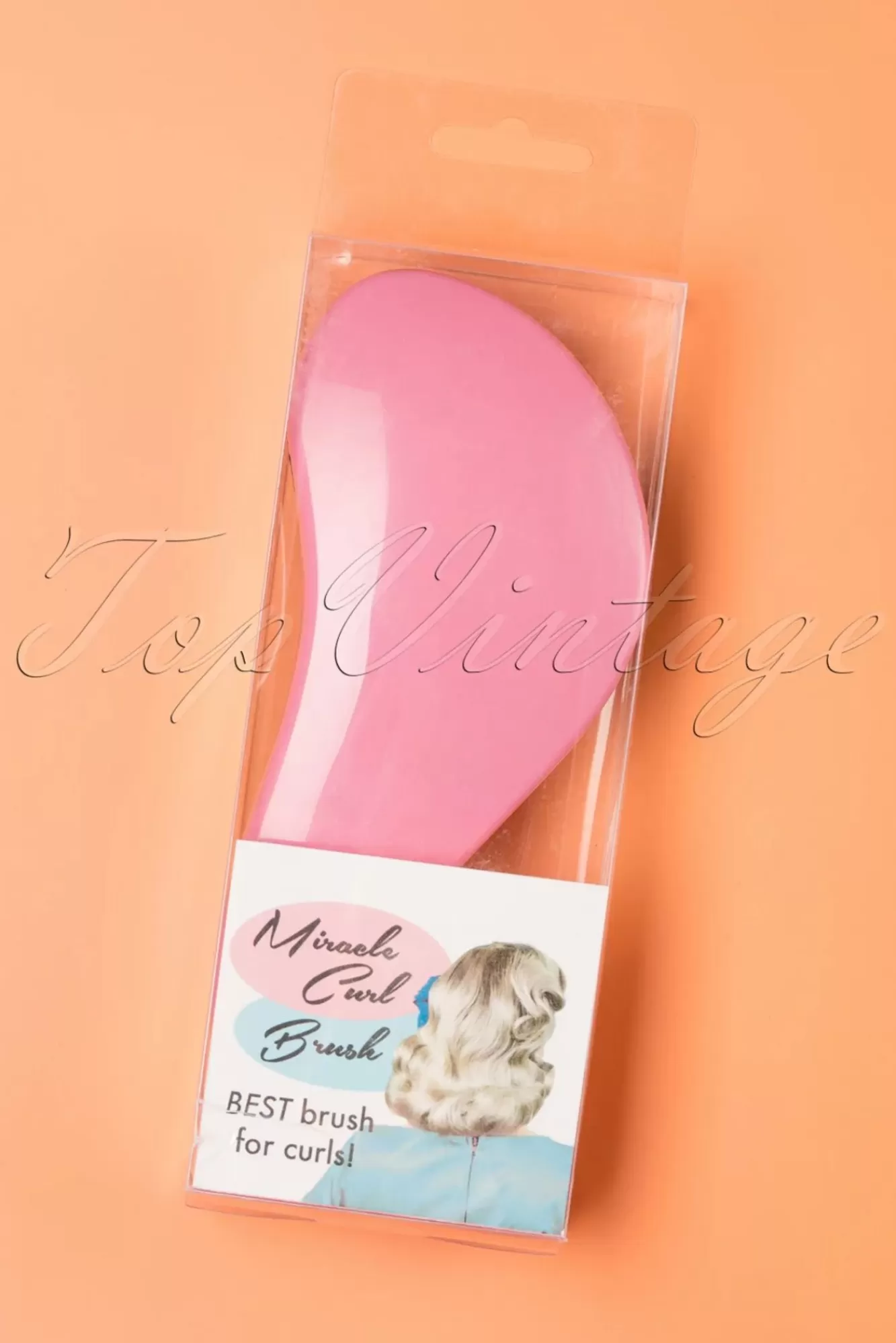 Lauren Rennells Vintage Haarstyling: Miracle Curl Brush In Roze | Vrouwen Haarstyling