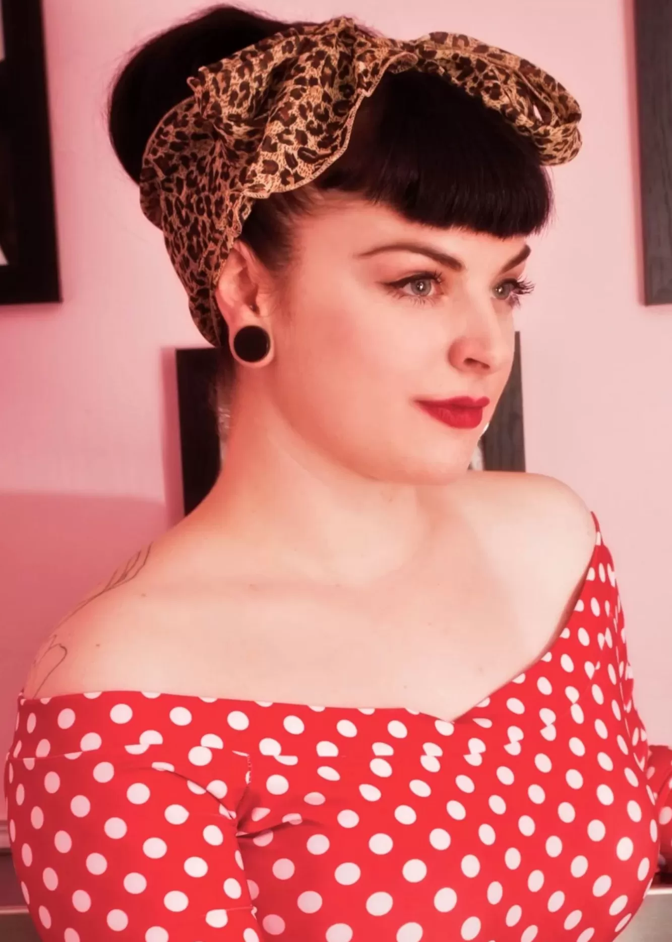 ZaZoo Vintage Retro Haarsjaal In Luipaardprint | Vrouwen Haaraccessoires