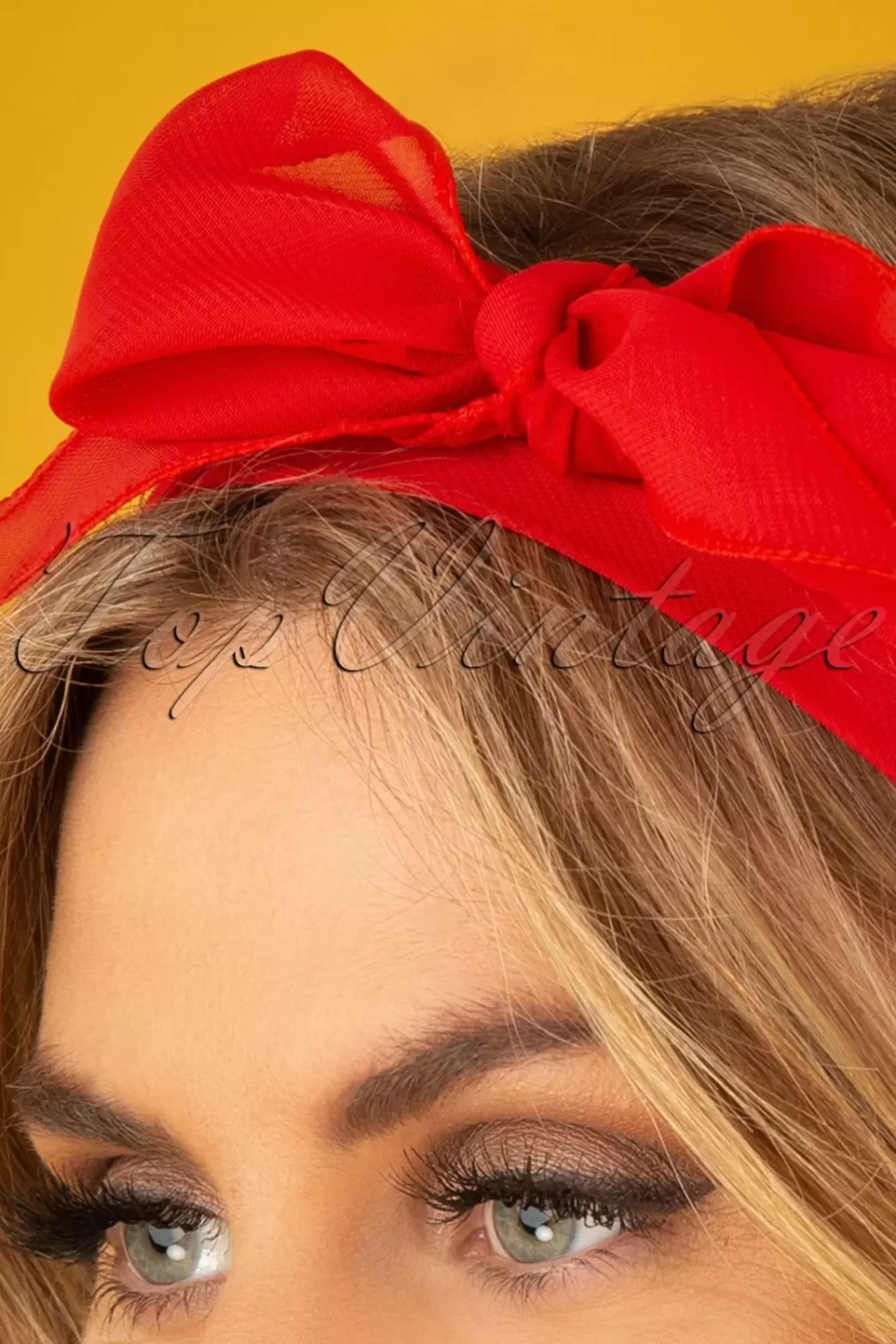ZaZoo Vintage Retro Haarsjaal In Rood | Vrouwen Haaraccessoires