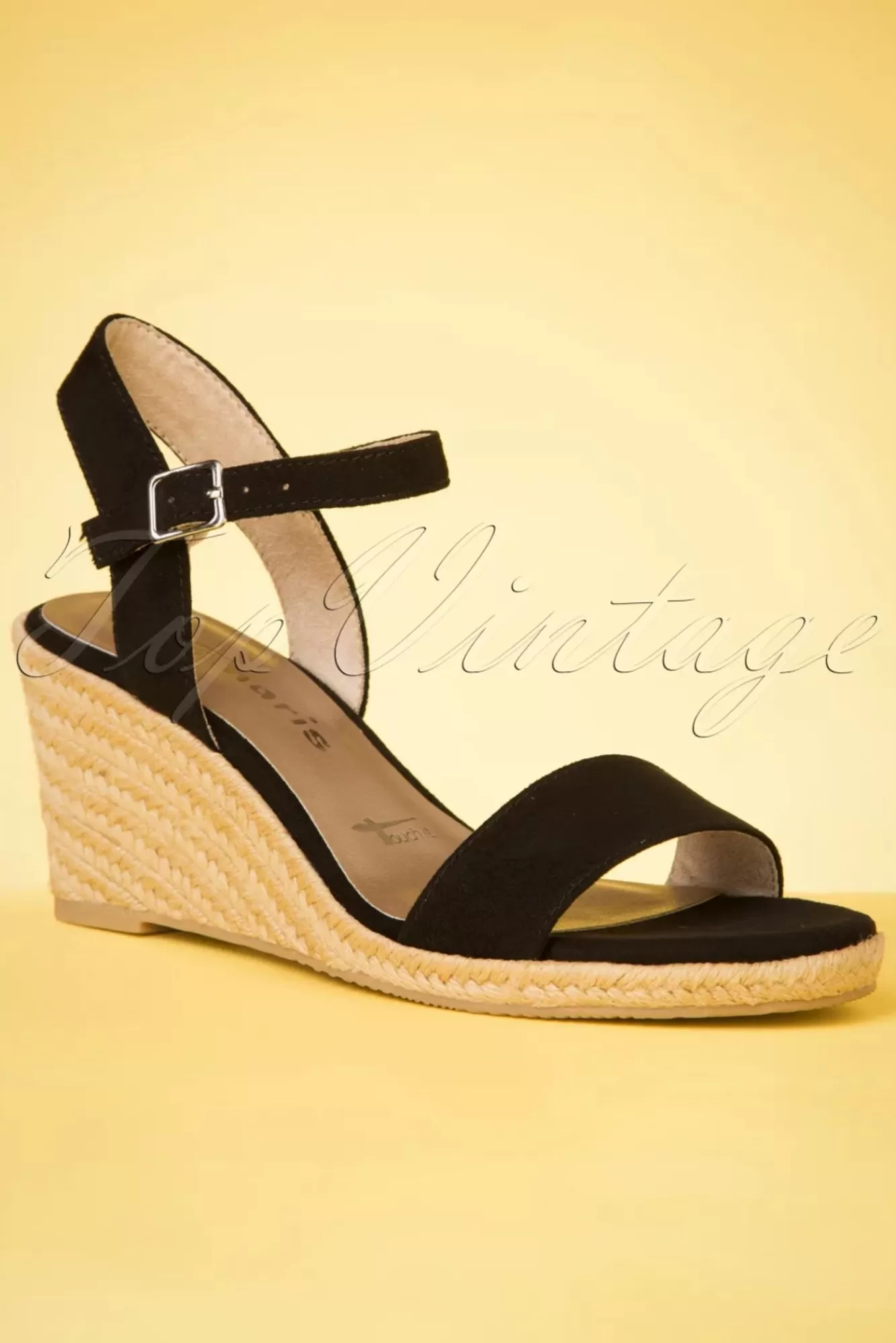 Tamaris Winnie Sleehakken In Zwart | Vrouwen Sandalen